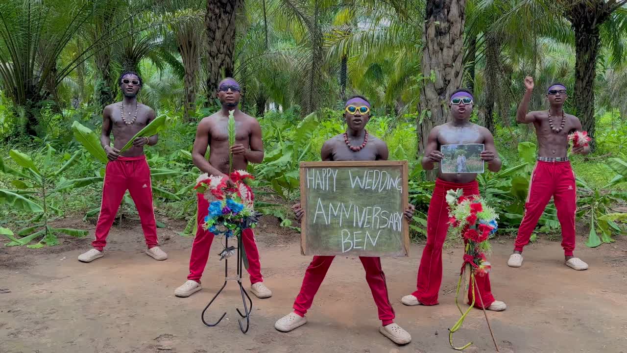 African Crew performing live outdoors, sample still for African Anniversary Video | African Crew